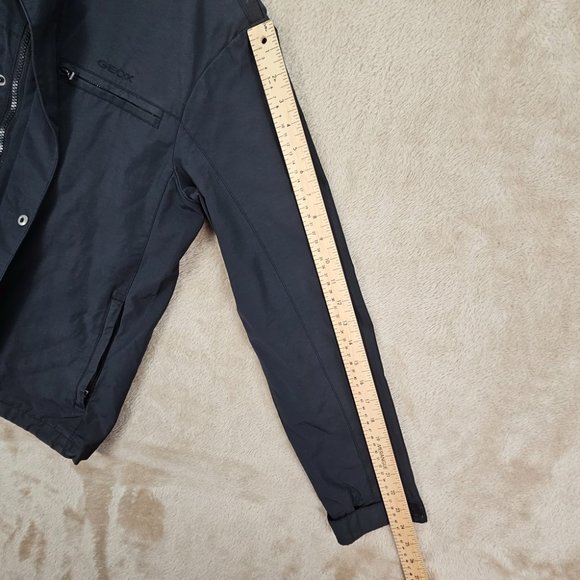 Geox Respira Full Zip Jacket Men's US Size 38 Pockets Black Long Sleeve Outdoors - Picture 5 of 10